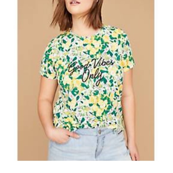 Lane Bryant Tops - NWT Lane Bryant Good Vibes Only Tee Lane Bryant Tops - NWT Lane Bryant Good Vibes Only Tee